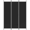 3dílný paraván 150x200 cm textil [350180] (Barva Antracitová)