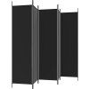 5dílný paraván 250x200 cm textil [350189] (Barva Černá)