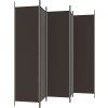 5dílný paraván 250x200 cm textil [350189] (Barva Černá)