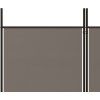 6dílný paraván 300 x 220 cm textil [350206] (Barva Bílá)