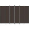 6dílný paraván 300x200 cm textil [350191] (Barva Hnědá)