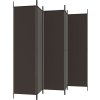 6dílný paraván 300x200 cm textil [350191] (Barva Hnědá)