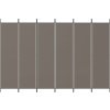 6dílný paraván 300x200 cm textil [350191] (Barva Hnědá)