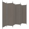 6dílný paraván 300x200 cm textil [350191] (Barva Hnědá)