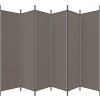 6dílný paraván 300x200 cm textil [350191] (Barva Hnědá)