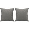Dekorační polštáře 2 ks 40 x 40 cm textil [349471] (Barva Světle šedá)