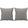 Dekorační polštáře 2 ks 40 x 40 cm textil [349471] (Barva Světle šedá)