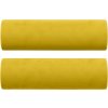 Dekorační polštáře 2 ks Ø 15 x 50 cm samet [349515] (Barva Žlutá)