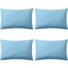 Venkovní polštáře 4 ks 60x40 cm [132301] (Barva Světle modrá)