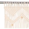 Macramé závěs 140 x 240 cm bavlna [133908] (Barva Krémová)