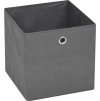 Úložné boxy 4 ks netkaná textilie 32 x 32 x 32 cm [245745] (Barva Černá)