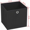 Úložné boxy 10 ks netkaná textilie 32 x 32 x 32 cm [245746] (Barva Černá)
