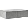 Úložný box textil 70 x 40 x 18 cm [332905] (Barva Šedá)