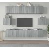 6dílný set TV skříněk kompozitní dřevo [3114361] (Barva Betonová šedá)