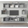 6dílný set TV skříněk kompozitní dřevo [3114361] (Barva Betonová šedá)