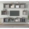 6dílný set TV skříněk kompozitní dřevo [3114361] (Barva Betonová šedá)