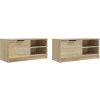 TV skříňky 2 ks 80x35x36,5 cm kompozitní dřevo [811473] (Barva dub sonoma)