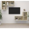 Nástěnné TV skříňky 4 ks dřevotříska [3079838] (Barva dub sonoma)