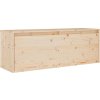 TV skříňky 3 ks masivní borové dřevo [3100275] (Barva Bílá)