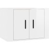 Nástěnné TV skříňky 3 ks 57 x 34,5 x 40 cm [3188344] (Barva Bílá s vysokým leskem)