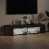 TV skříňka s LED osvětlením 135x39x30 cm [804231] (Barva Šedá)