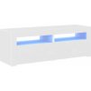 TV skříňka s LED osvětlením 120x35x40 cm [804360] (Barva Bílá a dub sonoma)