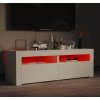 TV skříňka s LED osvětlením 120x35x40 cm [804360] (Barva Bílá a dub sonoma)