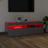 TV skříňka s LED osvětlením 120 x 35 x 40 cm [804381] (Barva šedá s vysokým leskem)