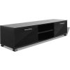TV skříňka 120 x 40,5 x 35 cm kompozitní dřevo [243042] (Barva černá s vysokým leskem)