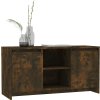 TV skříňka 102 x 37,5 x 52,5 cm kompozitní dřevo [813020] (Barva Kouřový dub)