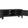 Industriální TV skříňka 105 x 35 x 42 cm kov [339618] (Barva Černá)