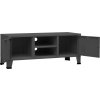 Industriální TV skříňka 105 x 35 x 42 cm kov [339618] (Barva Černá)