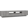 TV skříňka s LED osvětlením 200x35x40 cm [3120171] (Barva Šedá sonoma)