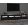 TV skříňka s LED osvětlením 240x35x40 cm [3152763] (Barva Černá)