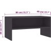 TV skříňka 80x40x40 cm kompozitní dřevo [800056] (Barva Šedá)