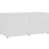 TV skříňka 80 x 34 x 36 cm kompozitní dřevo [801850] (Barva Bílá)