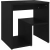 Noční stolky 2 ks 40 x 30 x 40 cm dřevotříska [806331] (Barva Černá)