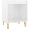 Noční stolky 2 ks 40x35x50 cm [821859] (Barva Bílá)