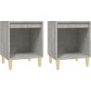 Noční stolky 2 ks 40x35x50 cm [821859] (Barva Bílá)