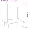 Noční stolky 2 ks 40x35x50 cm [821859] (Barva Bílá)