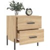 Noční stolky 2 ks 40 x 35 x 47,5 cm kompozitní dřevo [827335] (Barva Kouřový dub)