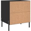 Noční stolky 2 ks 40 x 35 x 47,5 cm kompozitní dřevo [827335] (Barva Kouřový dub)