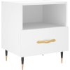Noční stolky 2 ks 40 x 35 x 47,5 cm kompozitní dřevo [827389] (Barva Bílá)