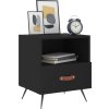 Noční stolky 2 ks 40x35x47,5 cm kompozitní dřevo [827375] (Barva Černá)