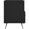 Noční stolky 2 ks 40x35x47,5 cm kompozitní dřevo [827375] (Barva Černá)