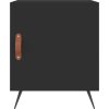 Noční stolky 2 ks 40 x 40 x 50 cm kompozitní dřevo [827503] (Barva Černá)