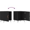 Noční stolky 2 ks 40 x 40 x 50 cm kompozitní dřevo [827503] (Barva Černá)