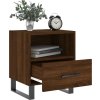 Noční stolky 2 ks 40 x 35 x 47,5 cm kompozitní dřevo [827499] (Barva Hnědý dub)