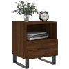 Noční stolky 2 ks 40 x 35 x 47,5 cm kompozitní dřevo [827499] (Barva Hnědý dub)
