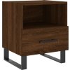 Noční stolky 2 ks 40 x 35 x 47,5 cm kompozitní dřevo [827499] (Barva Hnědý dub)